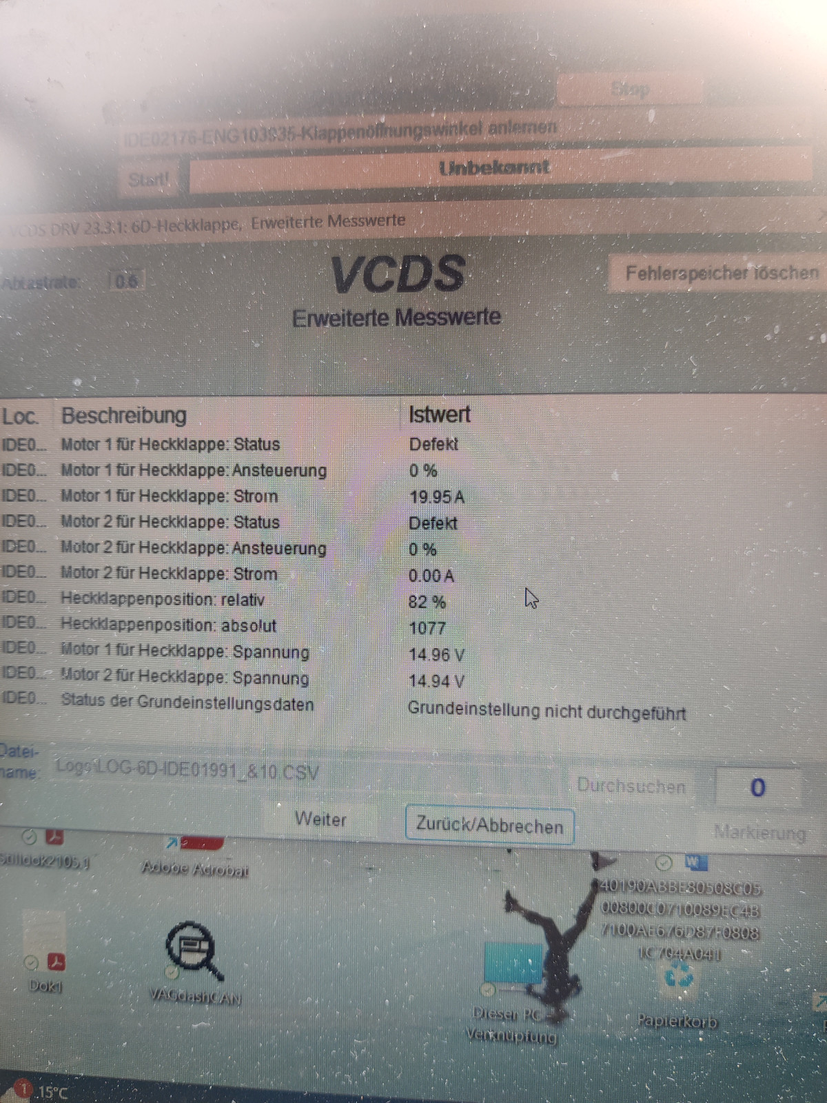 Elektrische Heckklappe ohne Funktion