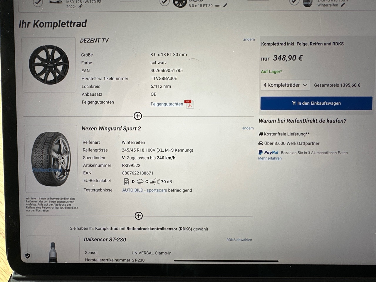 Welche Winterräder für den i4?