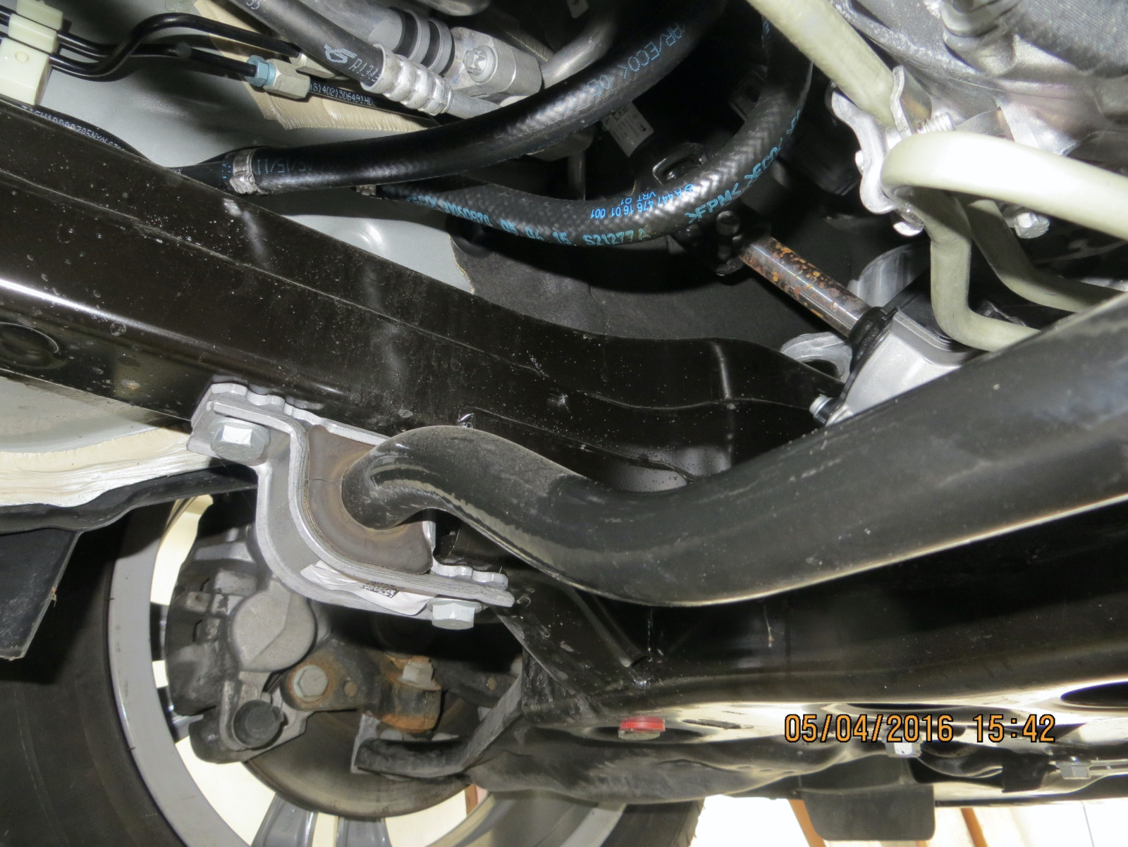 Rost an der Lenkstange, V-Klasse Bj. 09.2020.