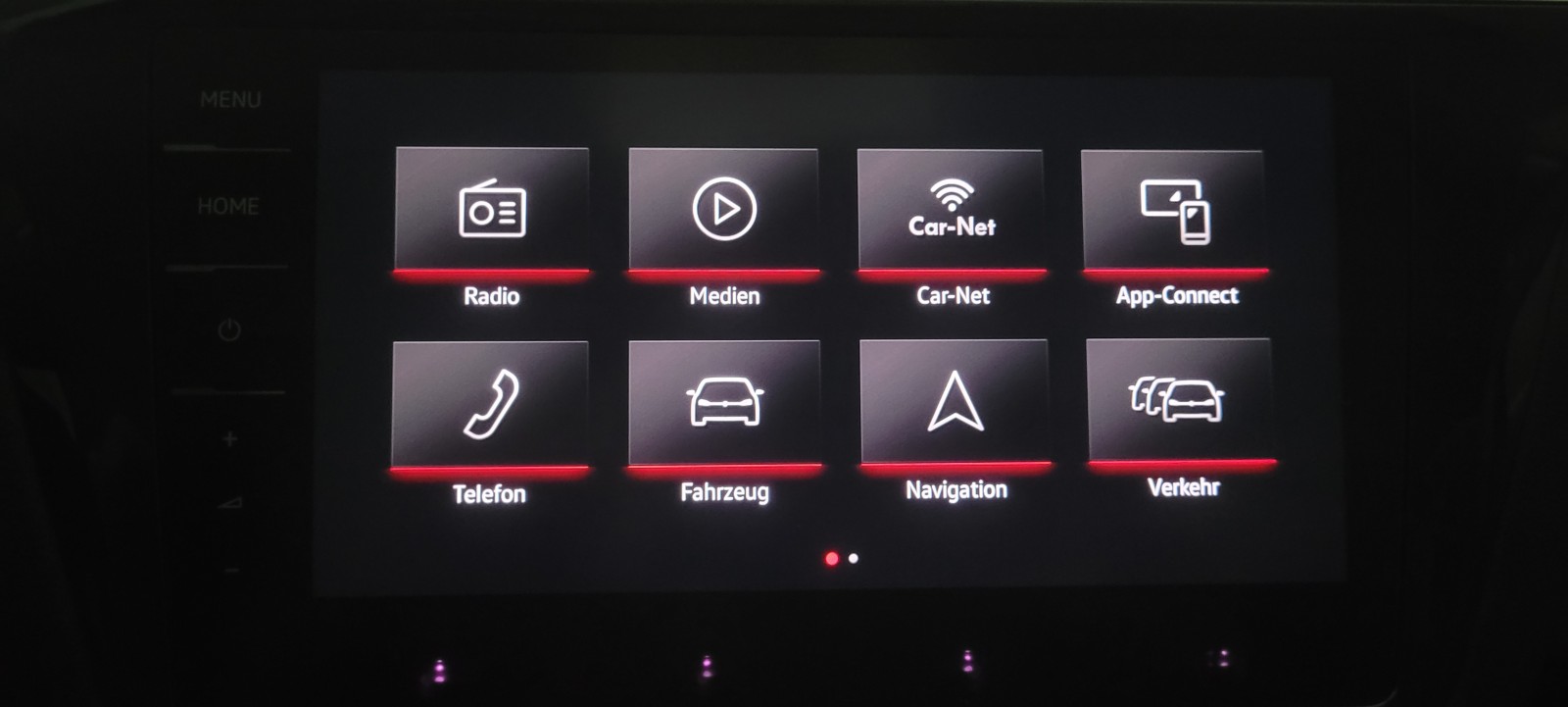 Die Kachel "Nutzer" fehlt im Menü vom Discover Pro MIB 2.5