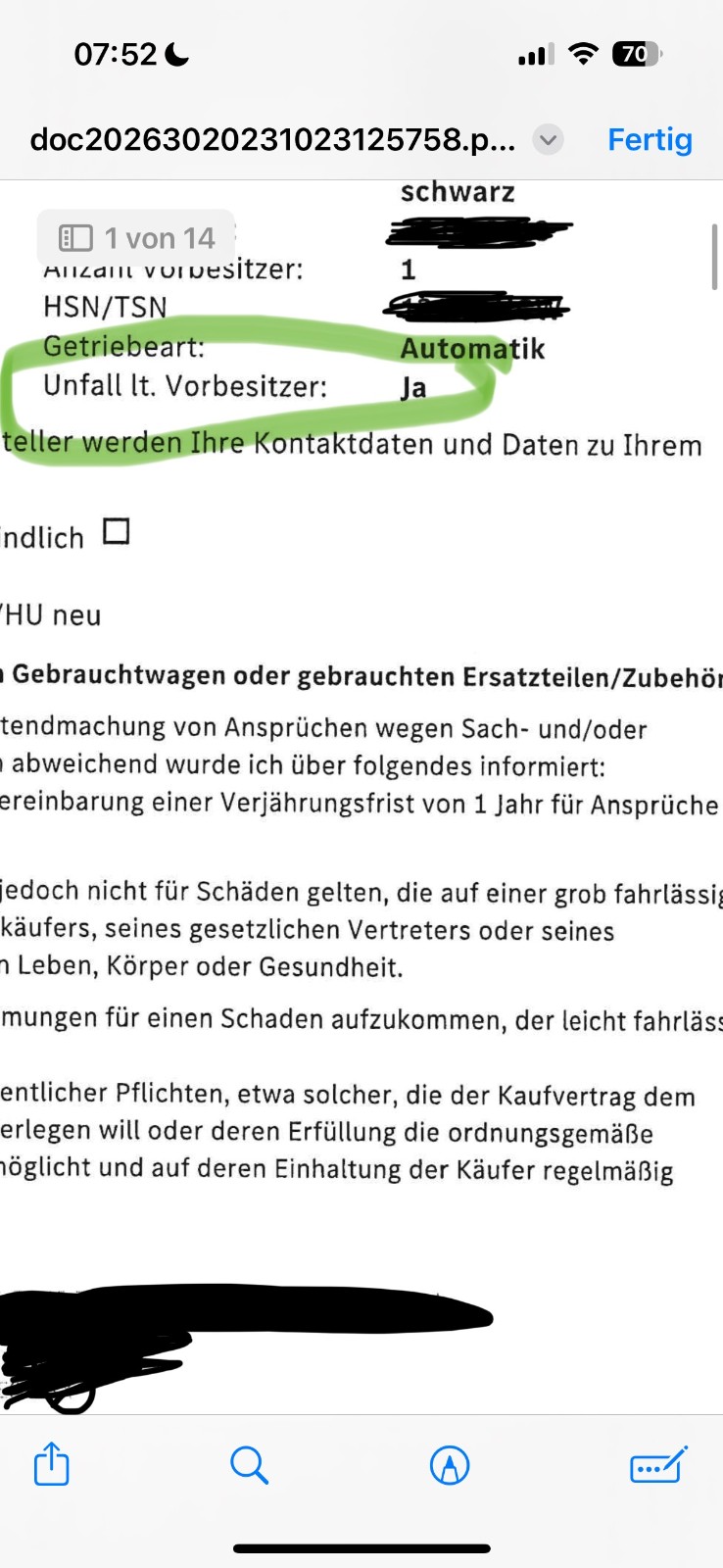 Auto wird als Unfallfahrzeug verkauft obwohl es kein unfall hat?