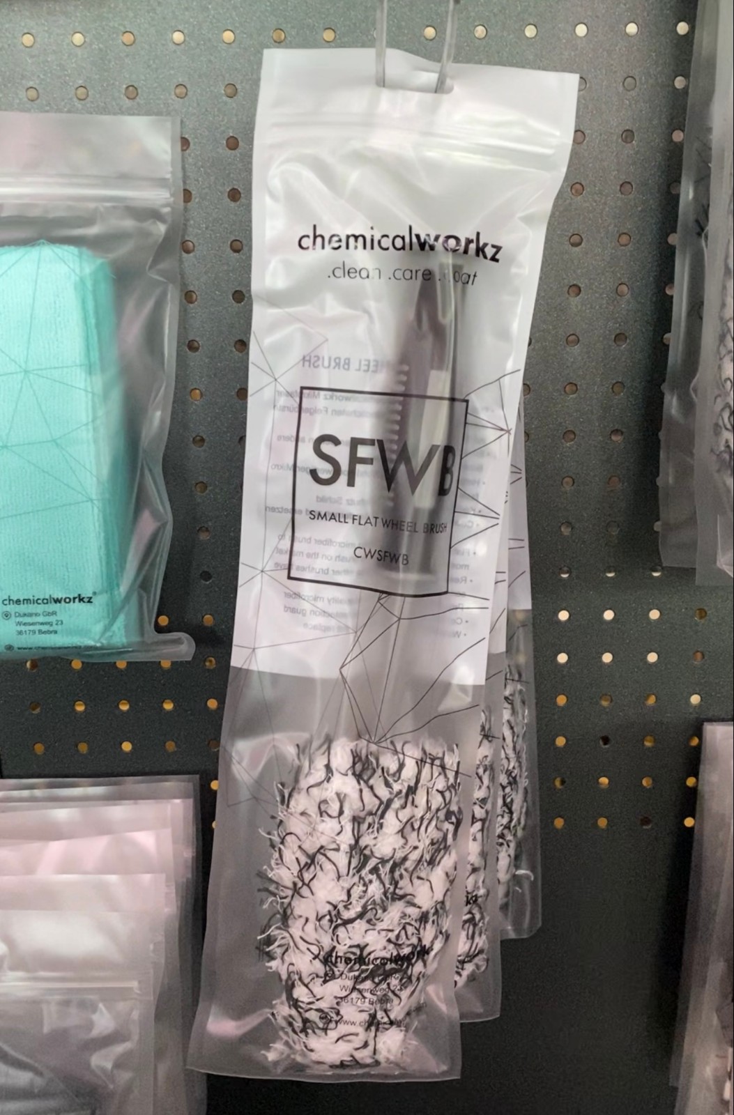 neue Felgenbürste in kurz