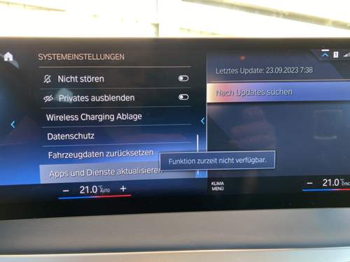 Fehlermeldung im Display