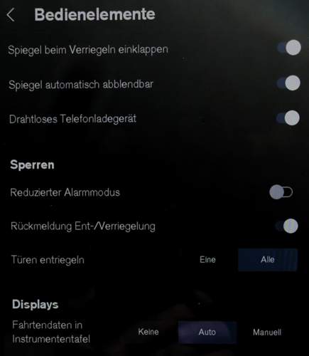 XC40 PE ER Bedienelemente