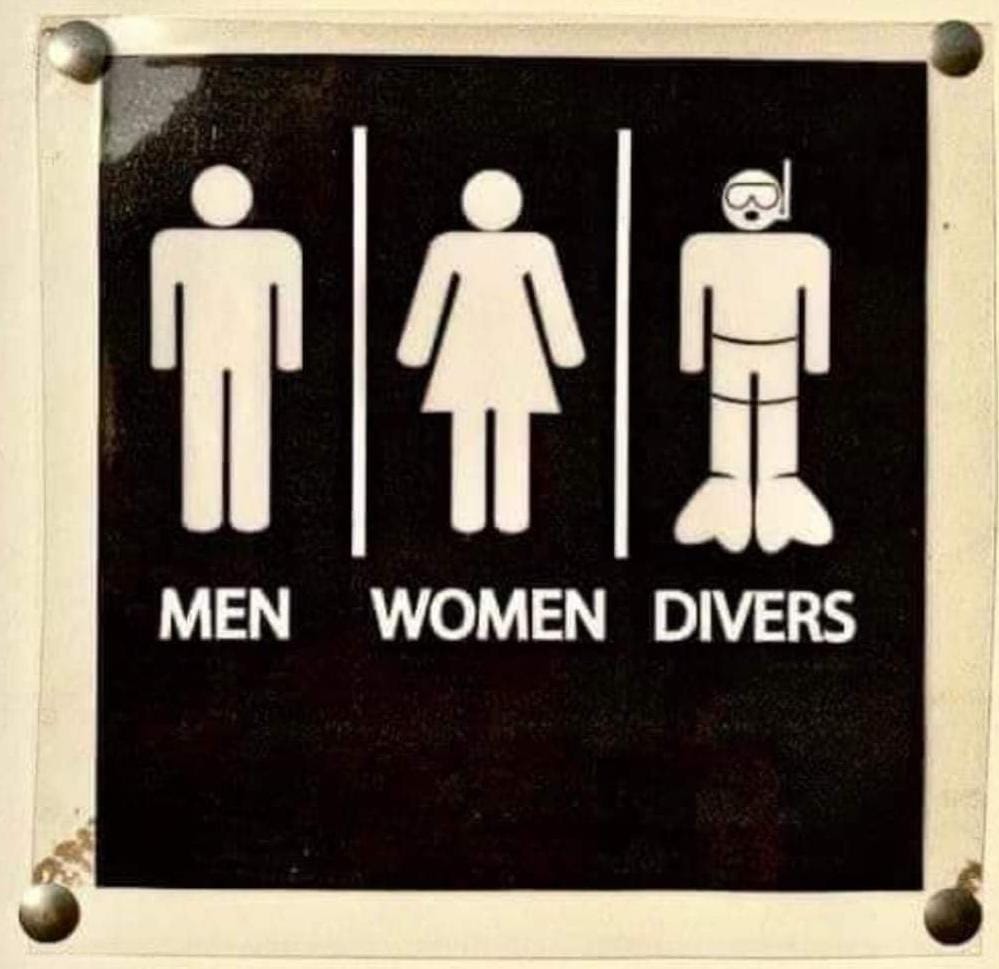 Vielleicht so: Ein Witzefred - um die Biker auf zu lockern