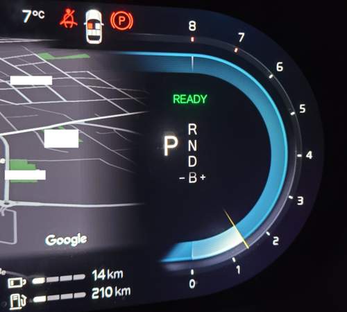 Drehzahlmesser im Power-Modus