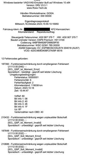 Steuergerät Bremse RS6 4G C7