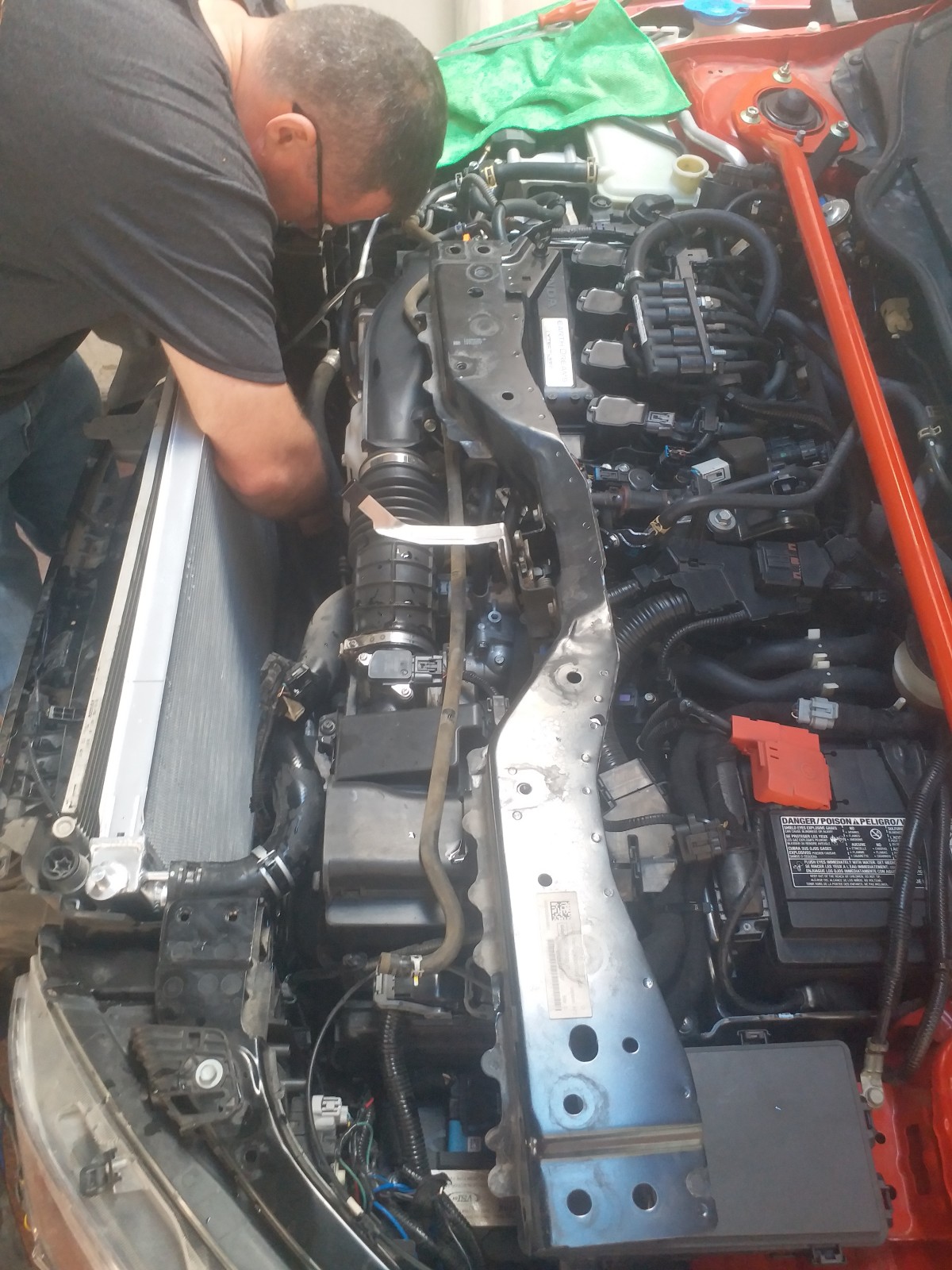 KOYORAD RADIATEUR CIVIC Installation