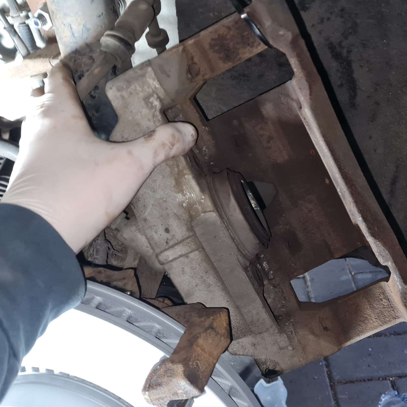 Bremssattel abgenommen