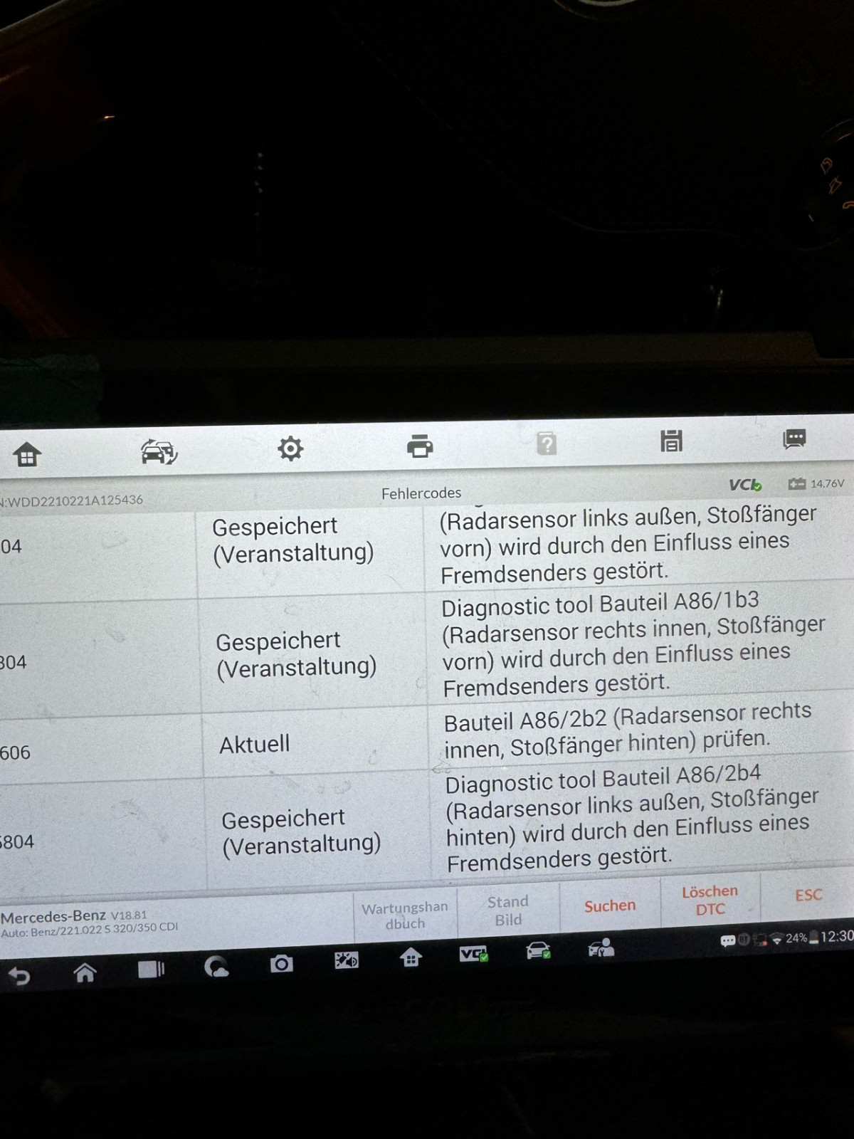 W221 Bj. 2007 Brauche kompetente Hilfe