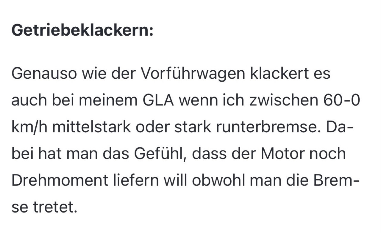 Gla h247 Klickern beim auskuppeln