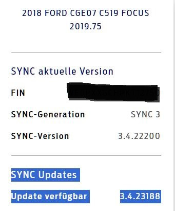 Sync 3 Update