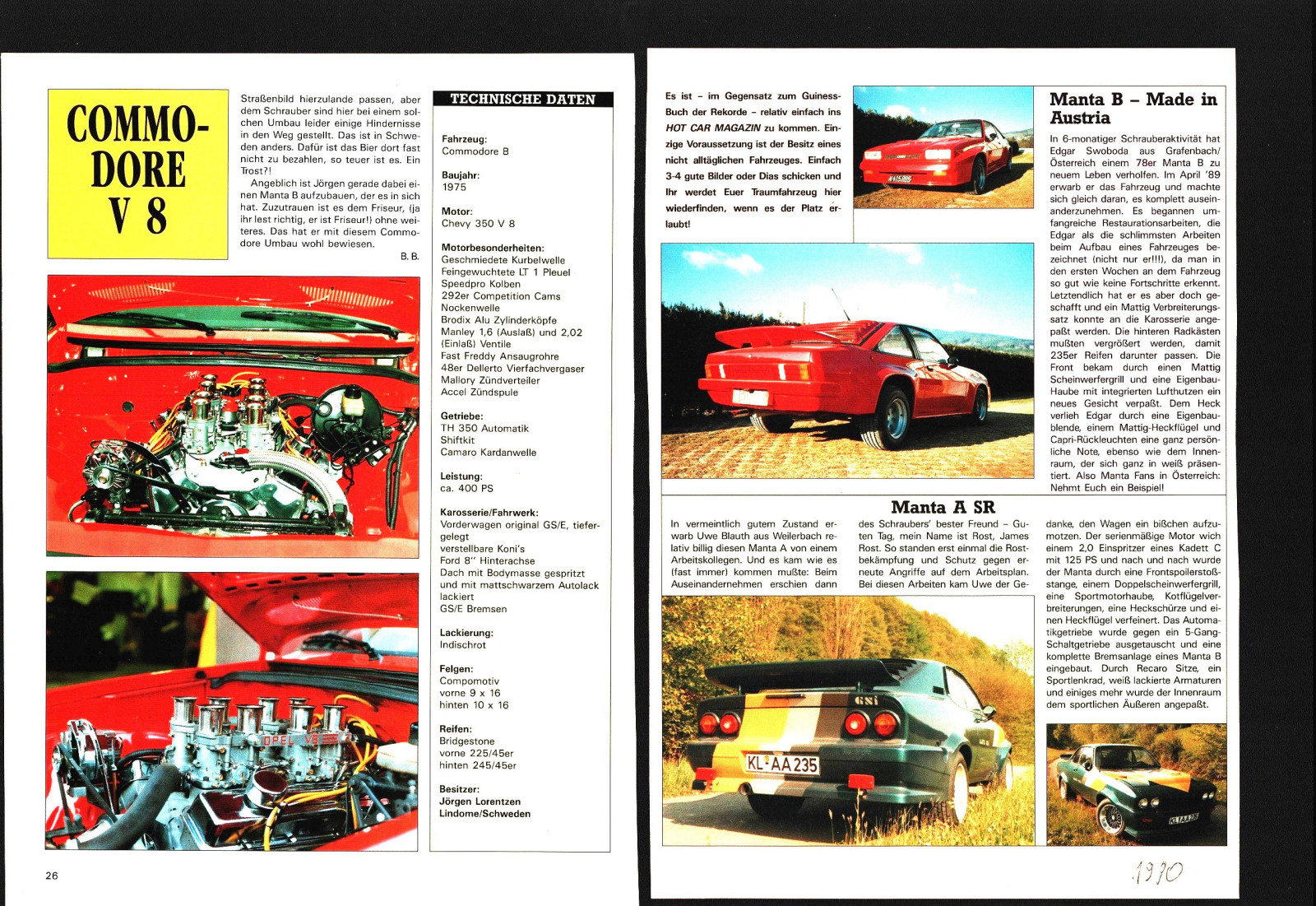 Foto-Erinnerungen an die Vergangenheit 1921 > 1990: