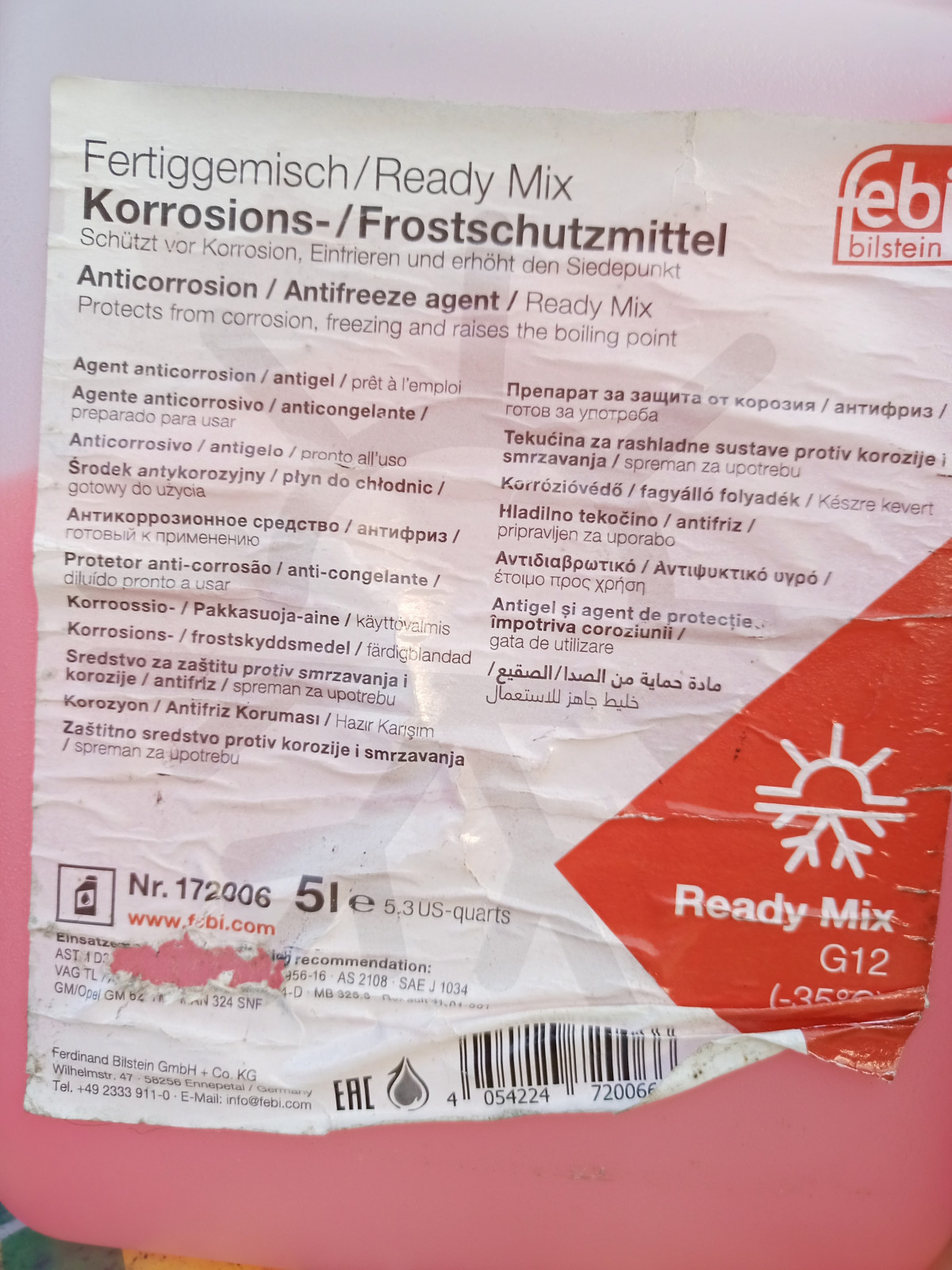 Thermostat und Kühlflüssigkeit