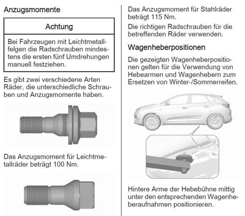 Drehmoment Vw T6 Radschrauben