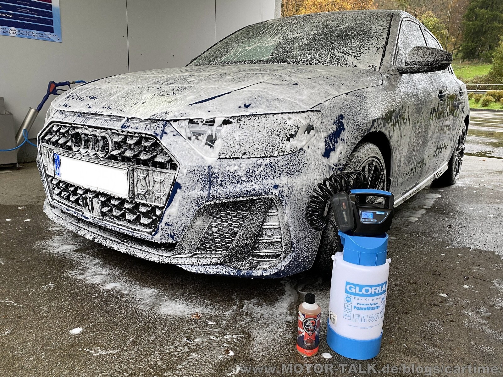 komplett eingeschäumt