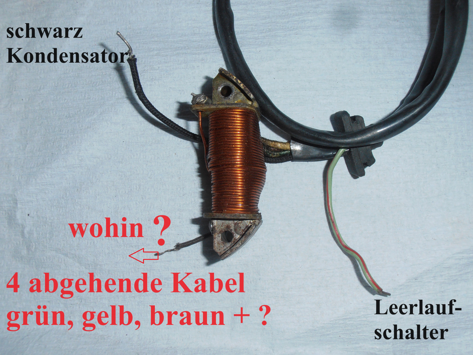 Honda SS50 Zündung, Lima, Stromspulen, Kondensator,