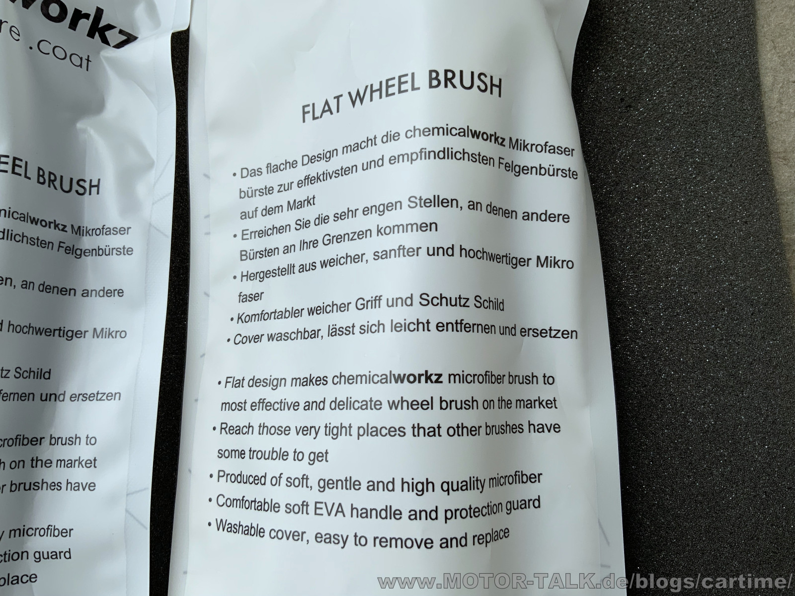 Felgenbürsten Vergleich - chemicalworkz Flat Wheel Brush klein & groß