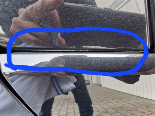 A-Säule Übergang Kotflügel ablätternder