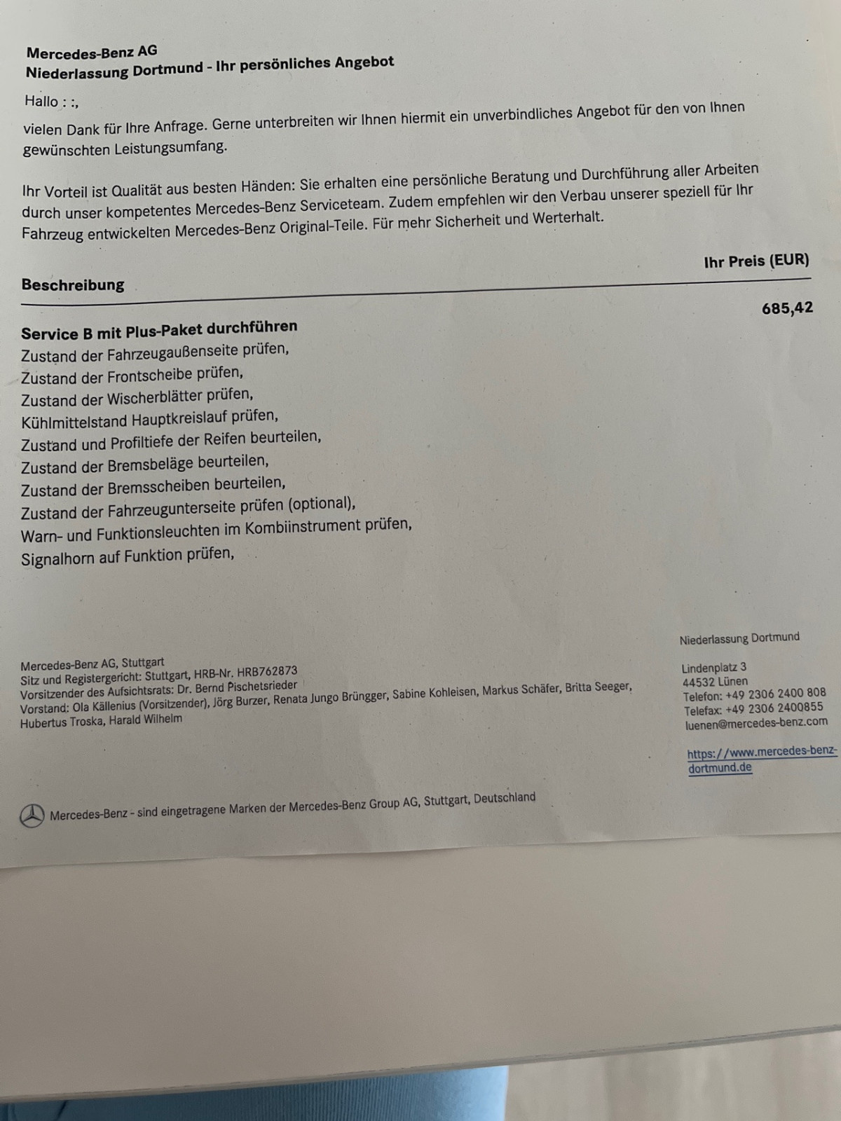 Frage zu Service / Assyst