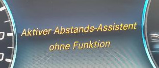 Spurhalte-Assistent + Verkehrszeichen-Assistent + Abstands-Assistent ohne Funktion