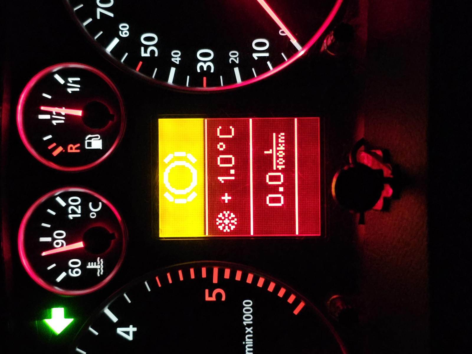 Hilfe Kontrollleuchte leuchtet sporadisch auf