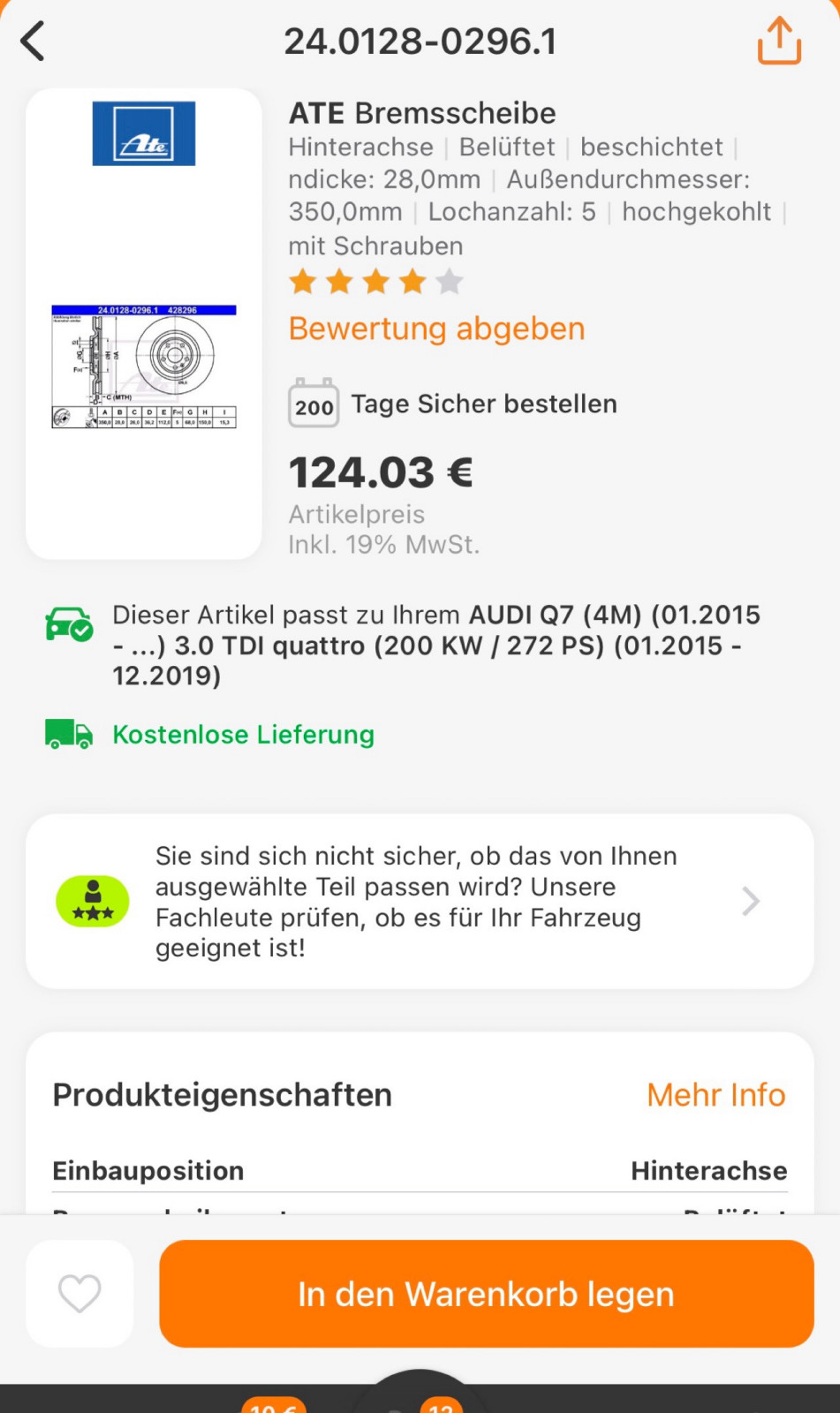 Preise Q7 Bremsscheiben/Belege?