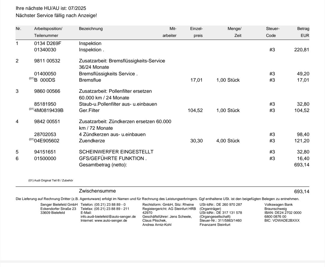 Frage zur Inspektion