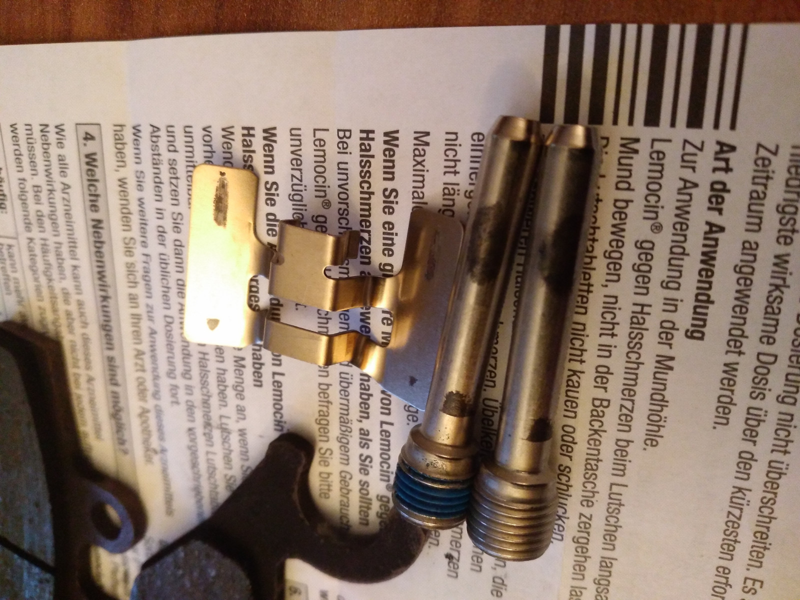 Bremssattel-Stifte - nochmal nehmen, oder besser neu?