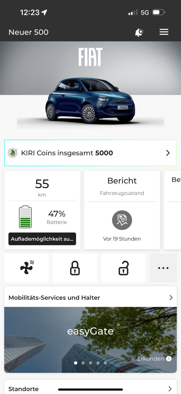 500e Standheizung - mal heizt sie, mal nicht