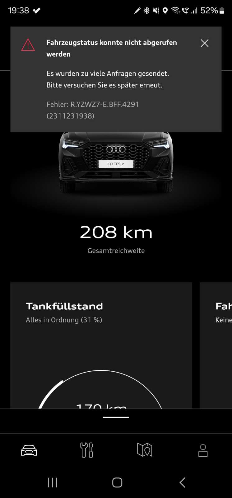 Seit Wochen Audi connect Fehler