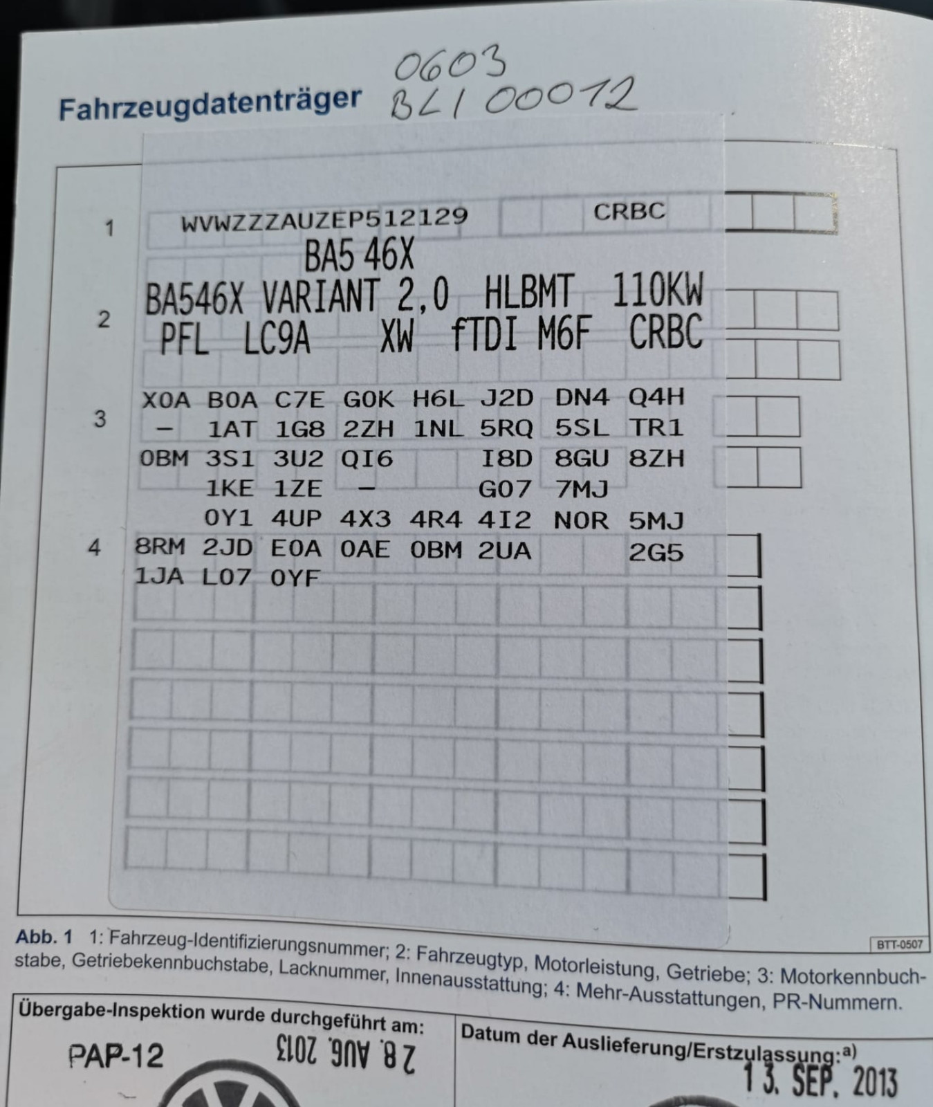 Teilenummer Kraftstofffilter - Diesel?