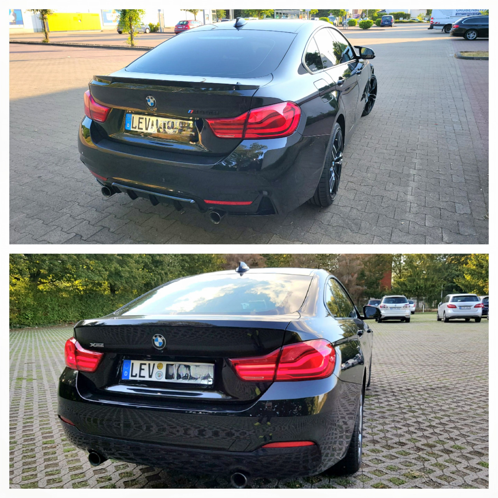 Diffusor mit 2 Endrohren für M4 Optik Stoßstange