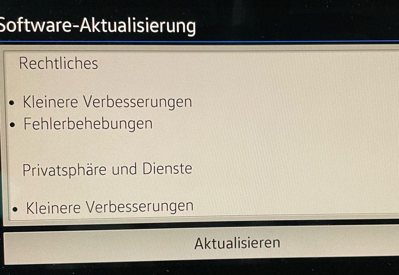 MIB 3 MJ20/21 Update 0278 alle FIN freigegeben!
