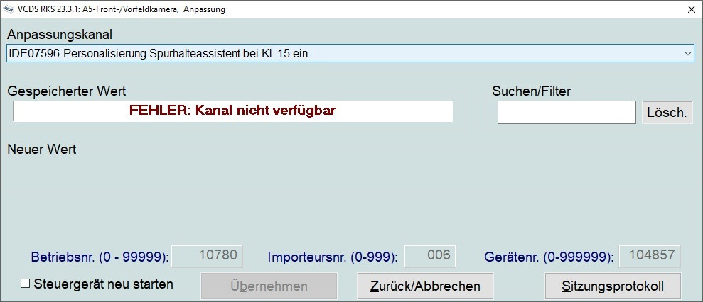 Lane Assist - Trafficjam Assist - Emergency Assist codieren