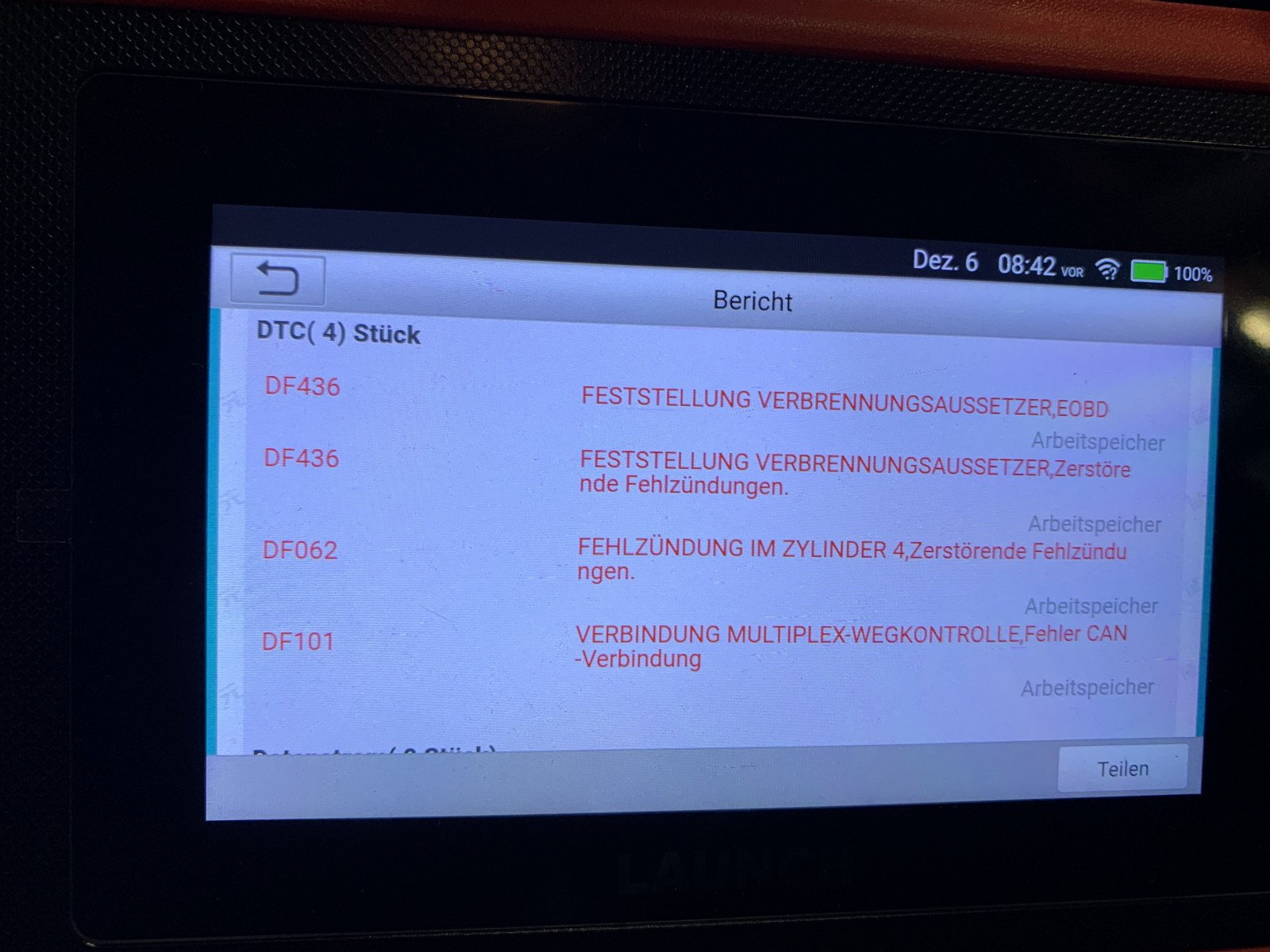 Renault Twingo 2 TCE 102PS Fehlzündung Zylinder 4