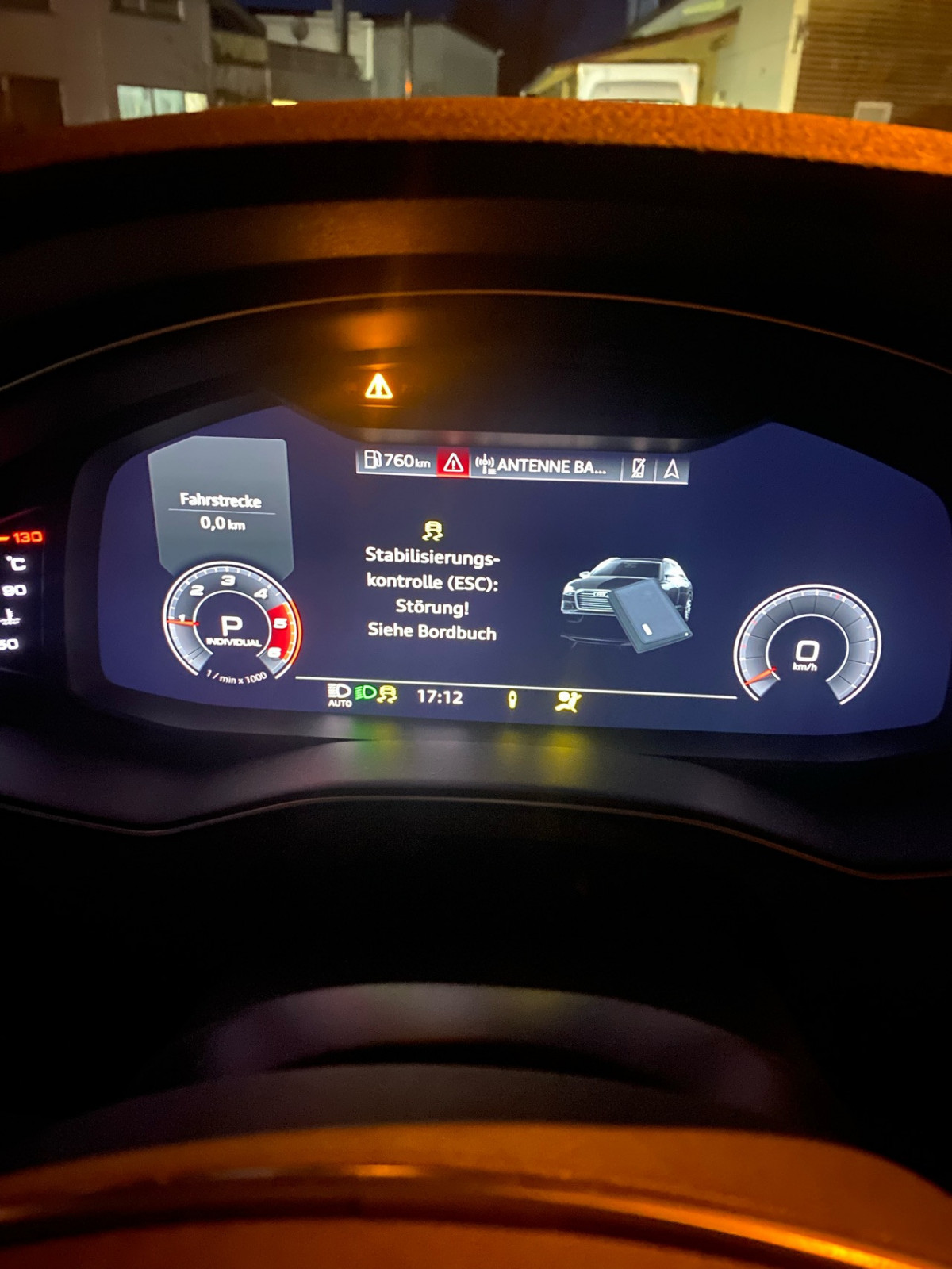 55TFSI Antrieb Störung Motordrehzahl max. 2500 1/min