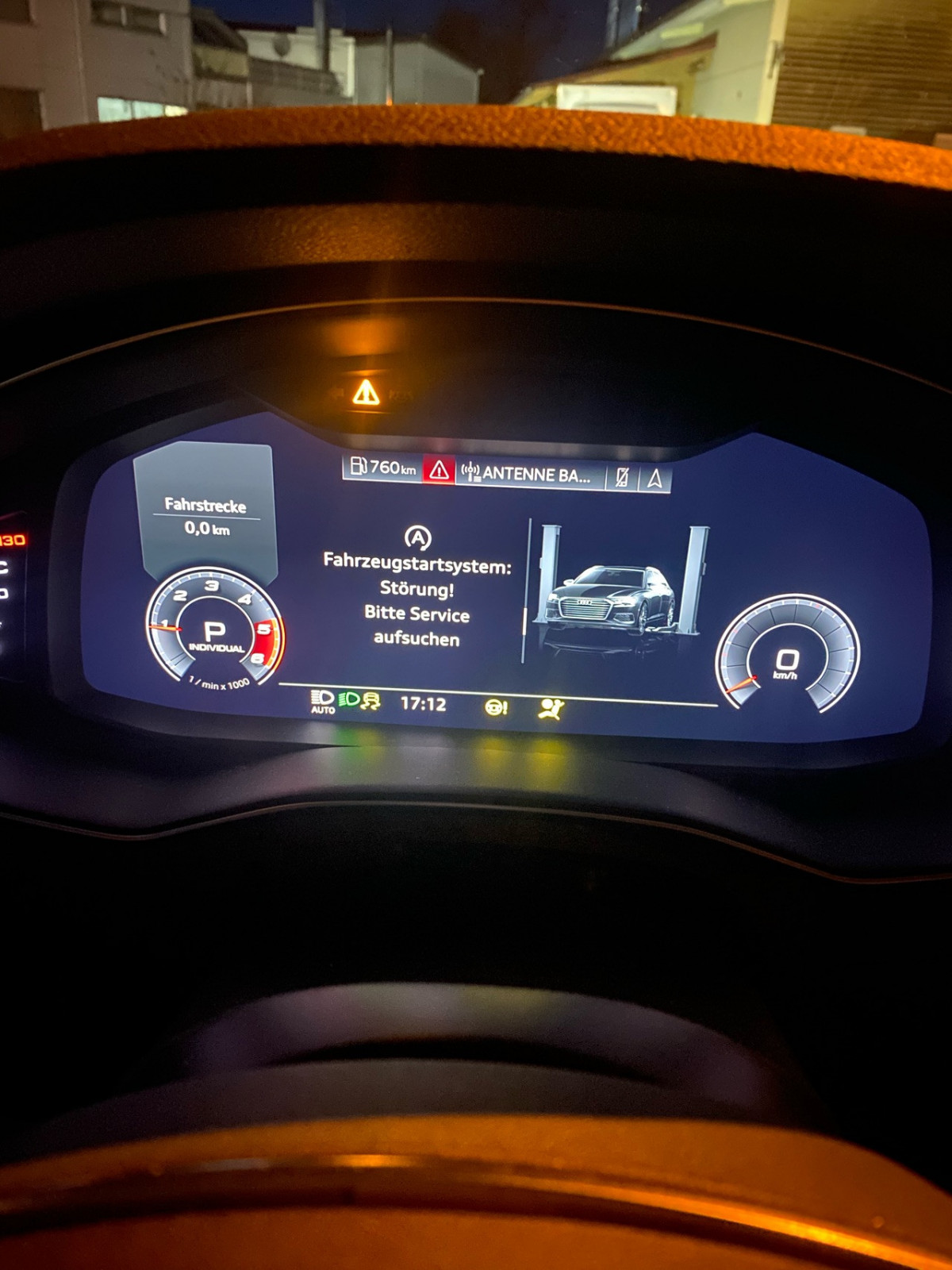 55TFSI Antrieb Störung Motordrehzahl max. 2500 1/min