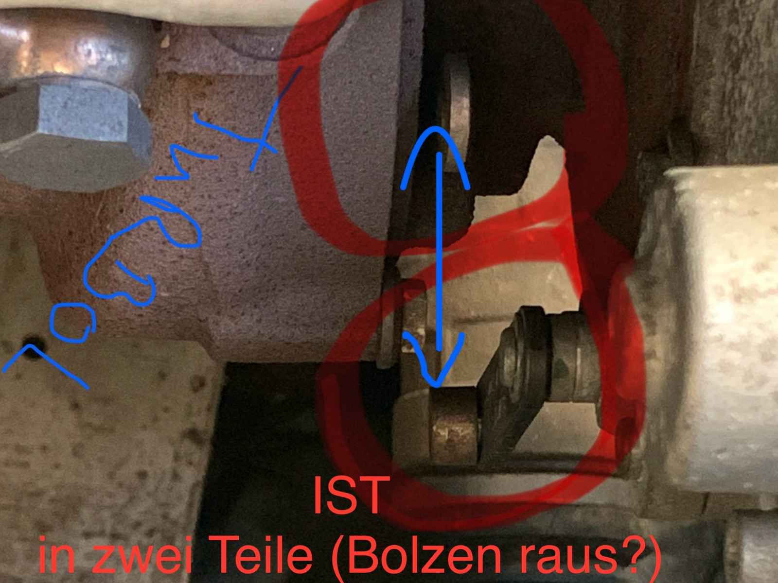 Ladedrucksteller auseinander nach AGR-Kühler-Defekt