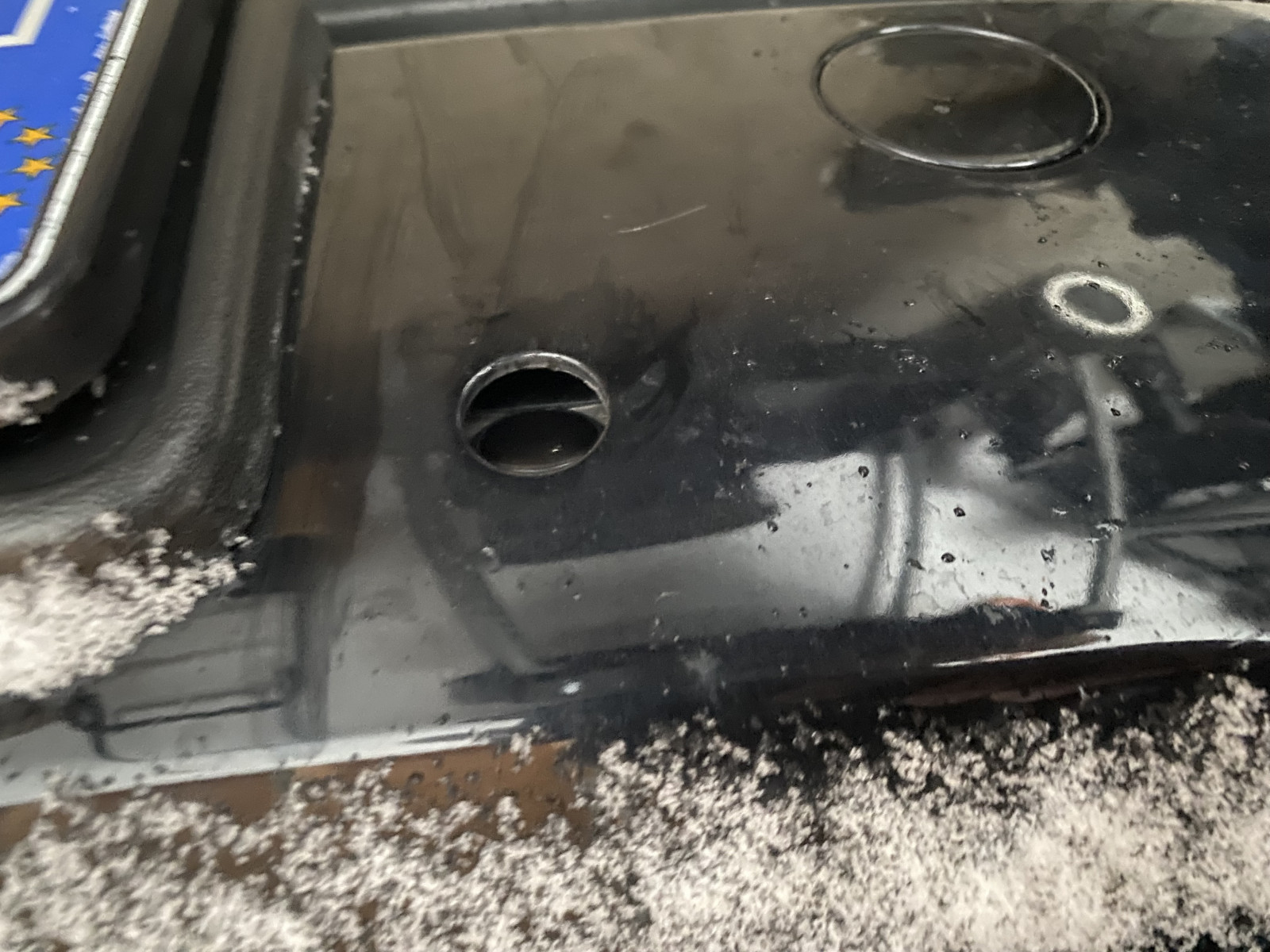 Parksensor eingedrückt