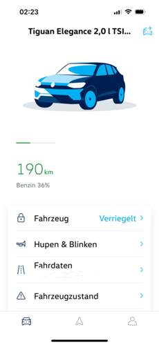 VW-App Fahrzeug-Symbolbild