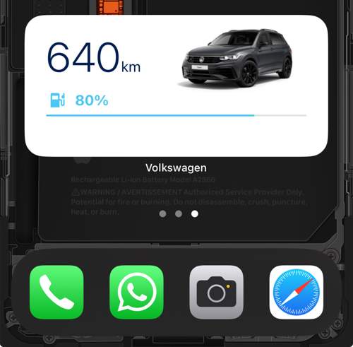 Fahrzeug im Widget