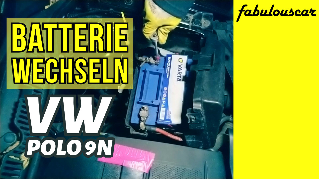 Batterie wechseln VW Polo 4 (9n)