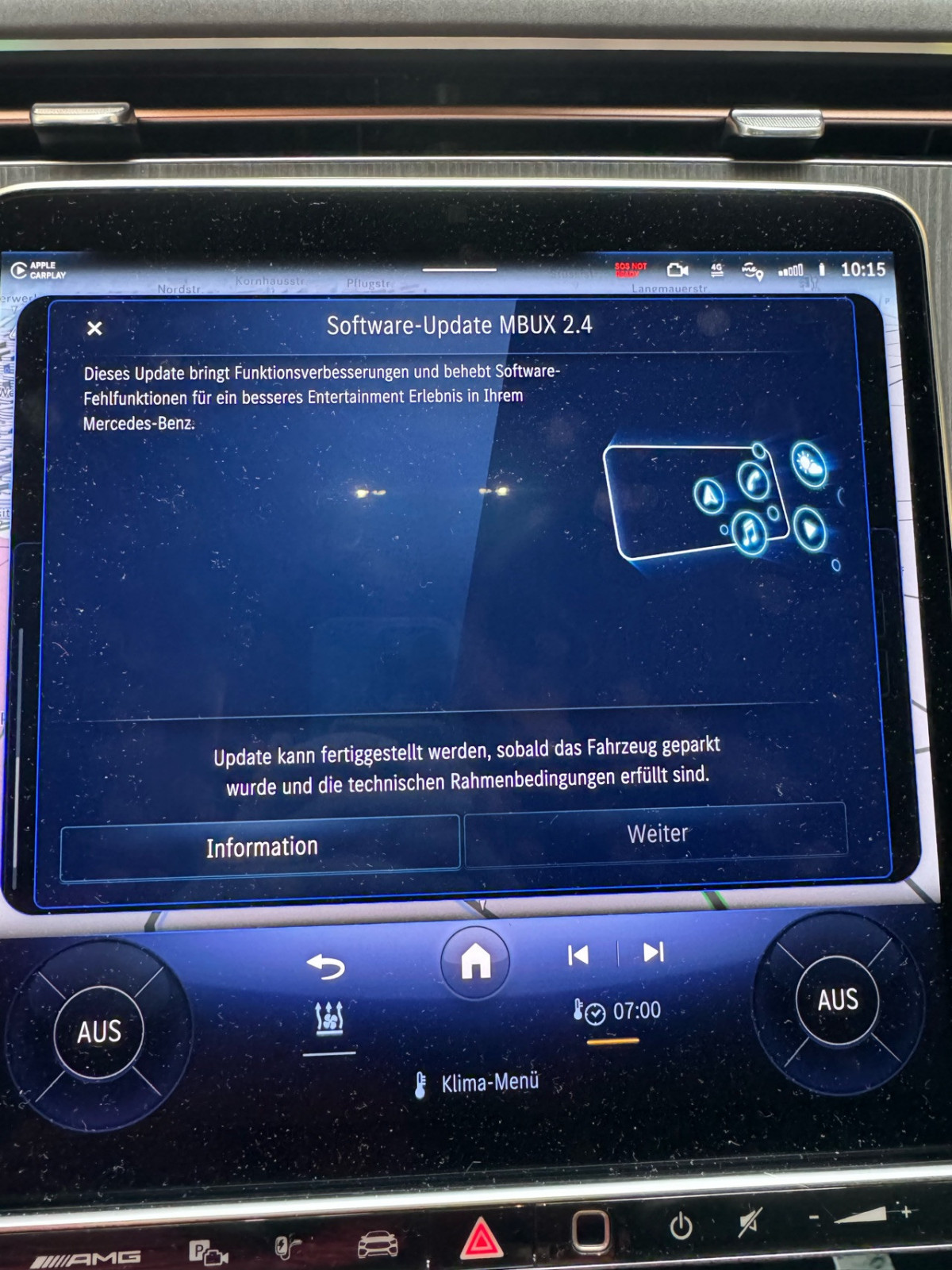 MBUX 2.4 update im EQE SUV