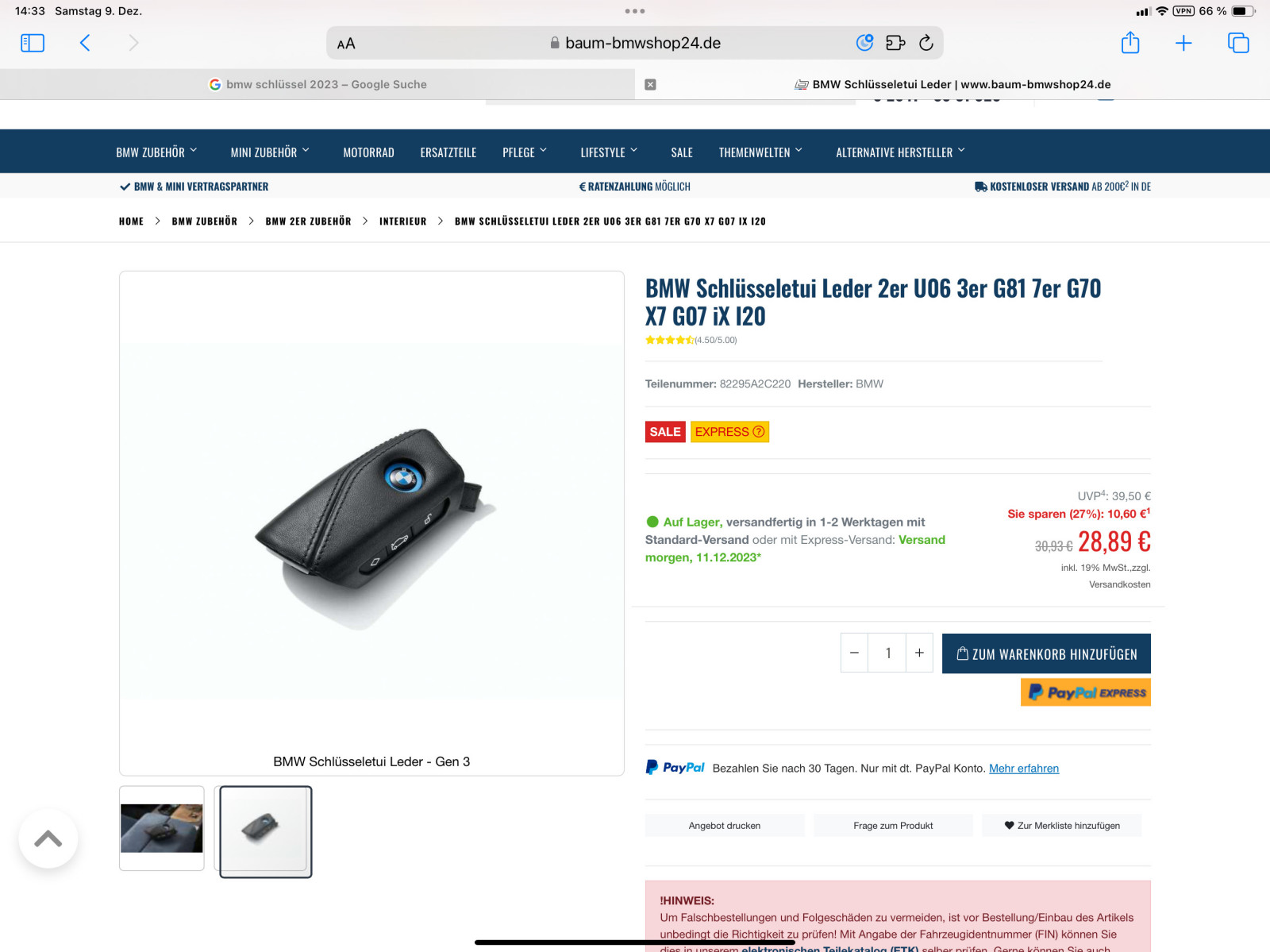Zuverlässigkeit - Öffnen/Schließen per iPhone.