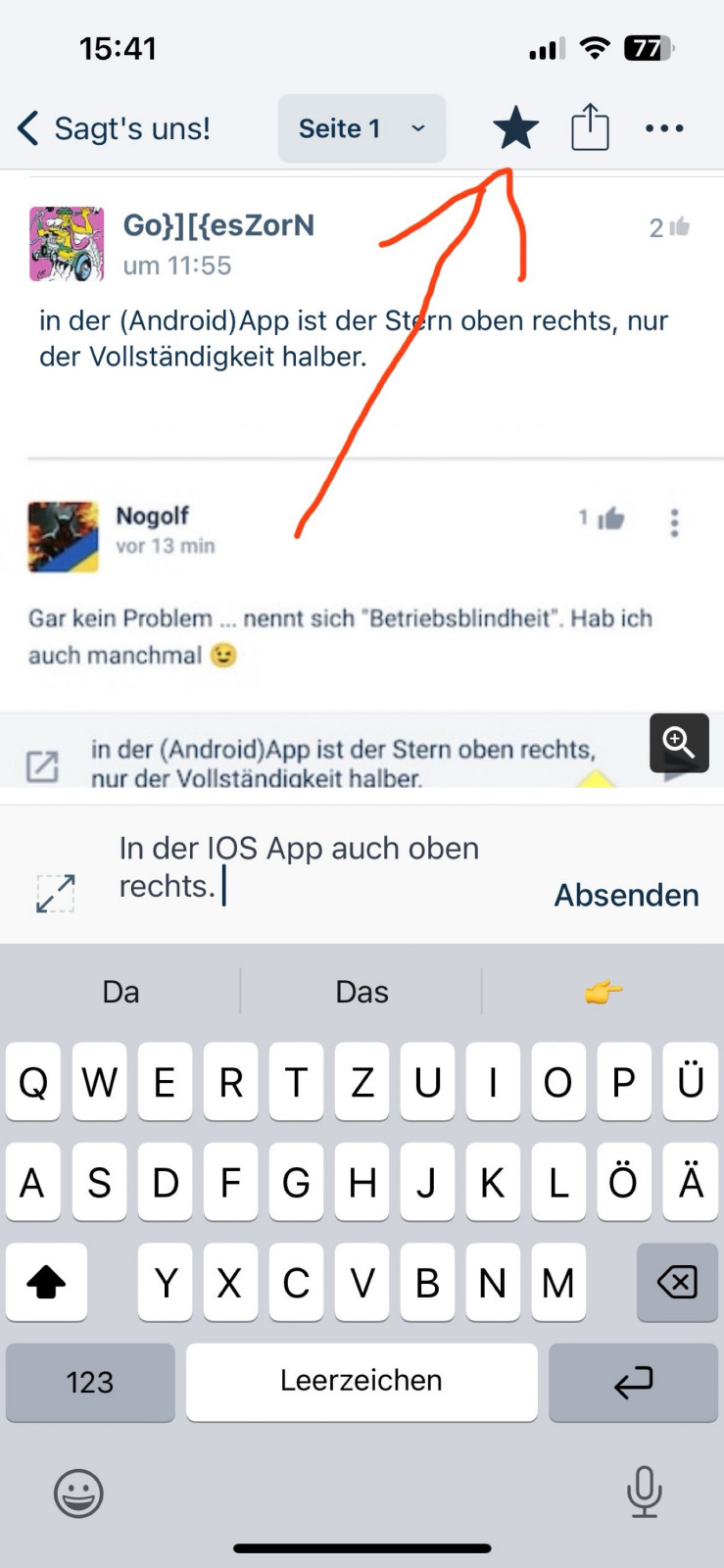 Navigation durch das Forum im Allgemeinen