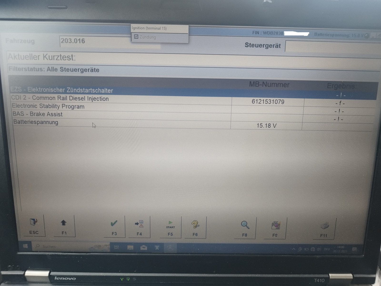 270 cdi startet nicht