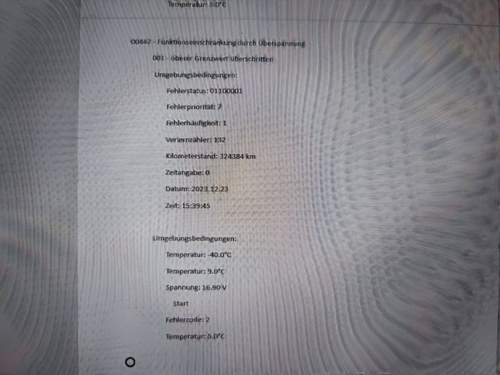 Standheizungs Fehler 532