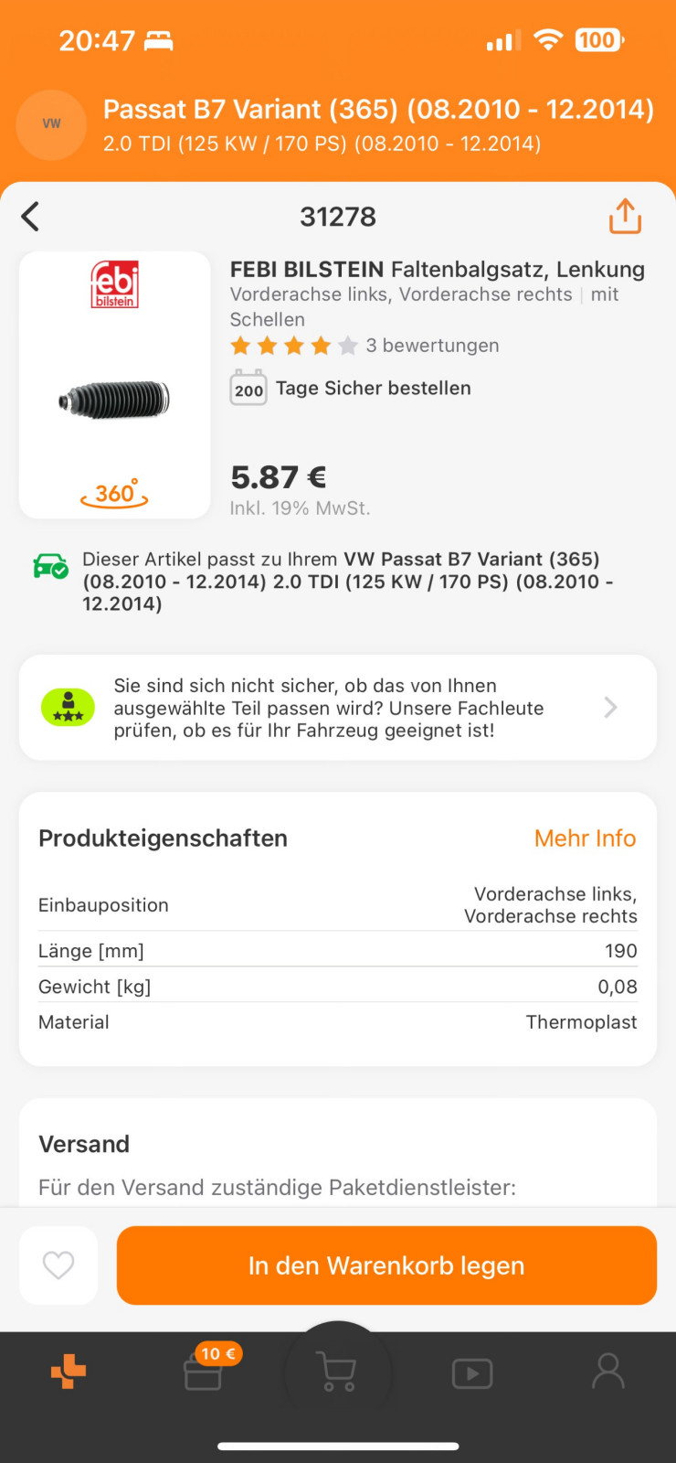 Fahrwerk und Ersatzteile gesucht