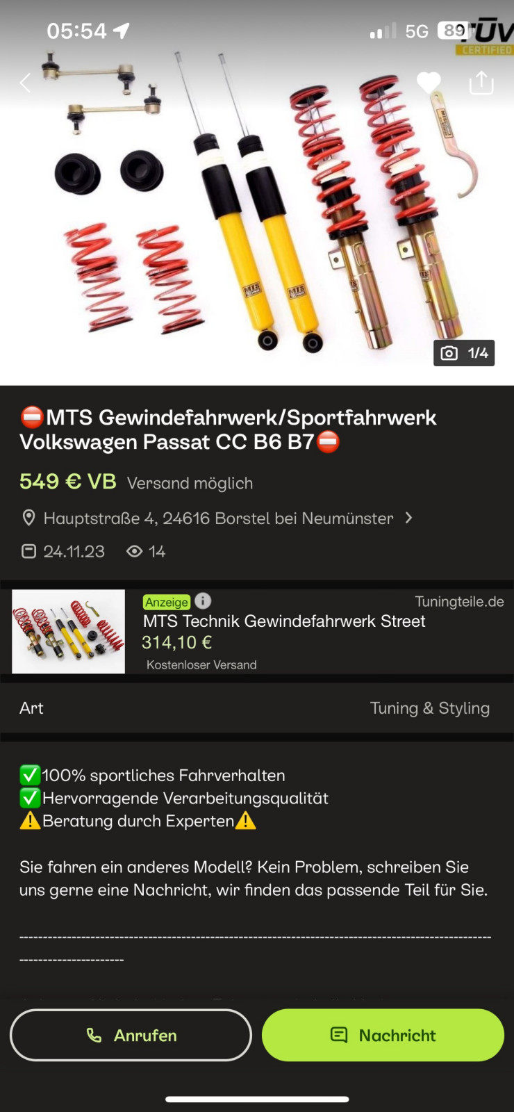 Fahrwerk und Ersatzteile gesucht